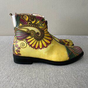 Goby Yellow Printed Multi Colourful Size 39 Short Boots